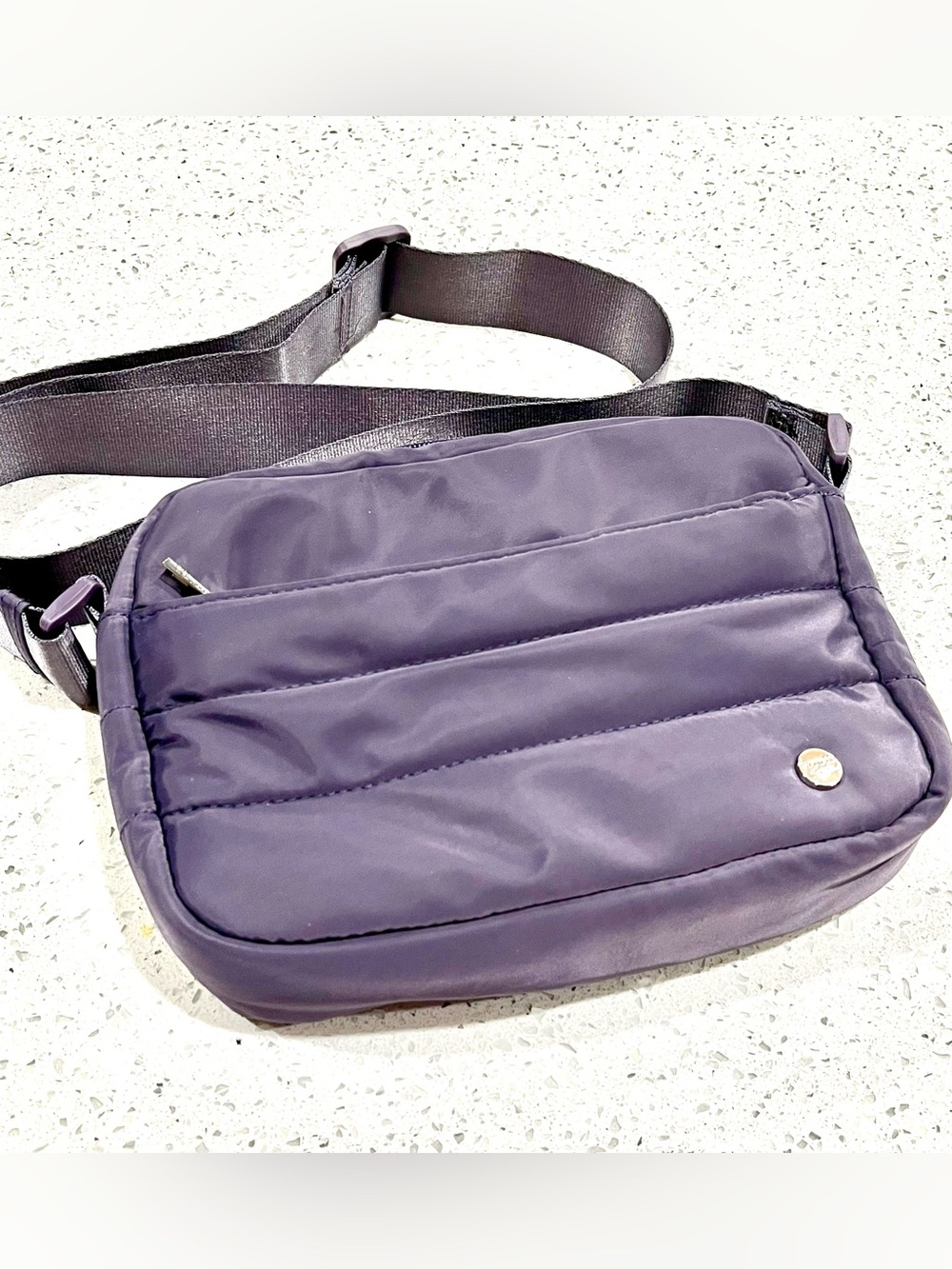 Studio NYC Plumb Horizontally Quilted Crossbody Bag with Adjustable Strap